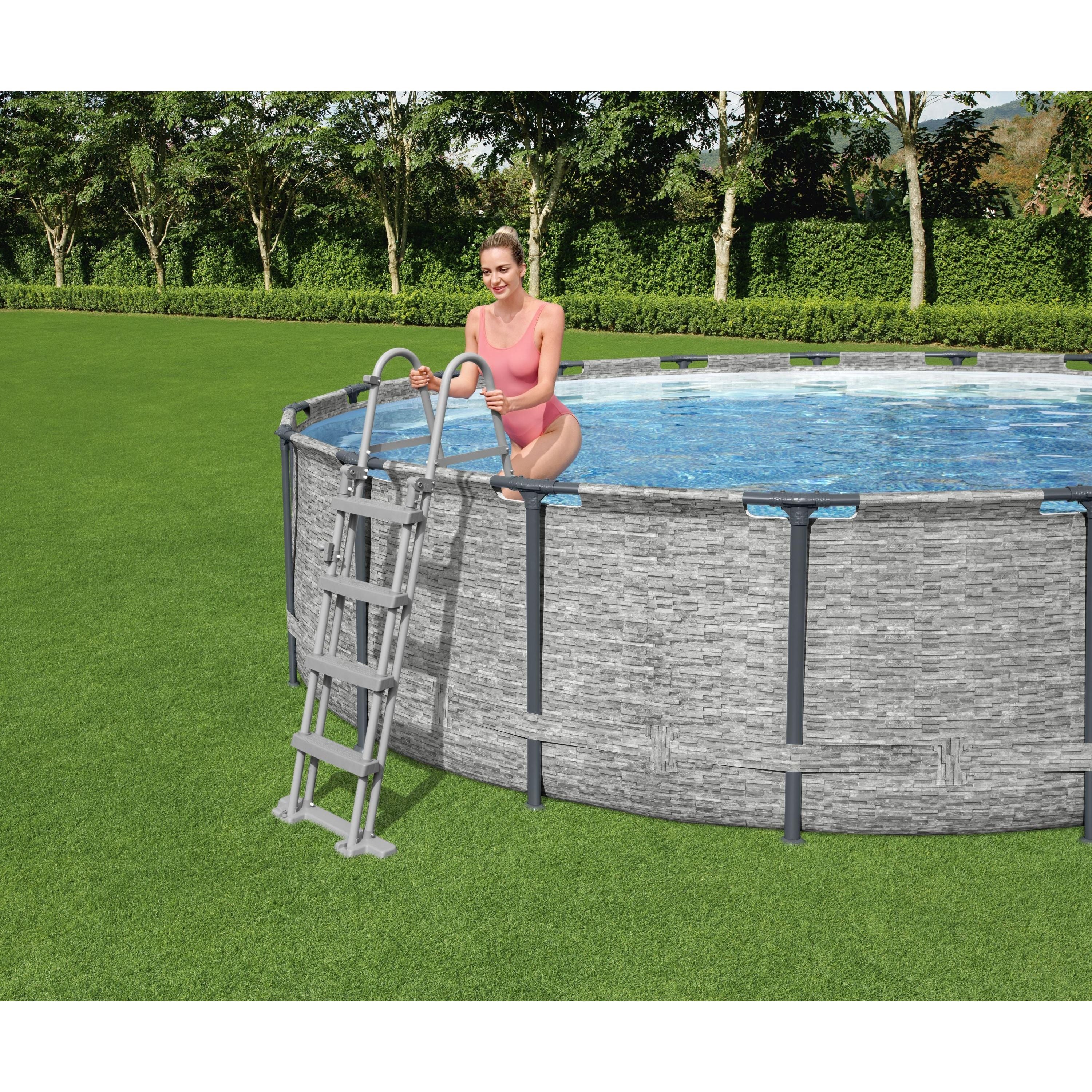Bestway Scaletta Di Sicurezza Per Piscine Cm. 132
