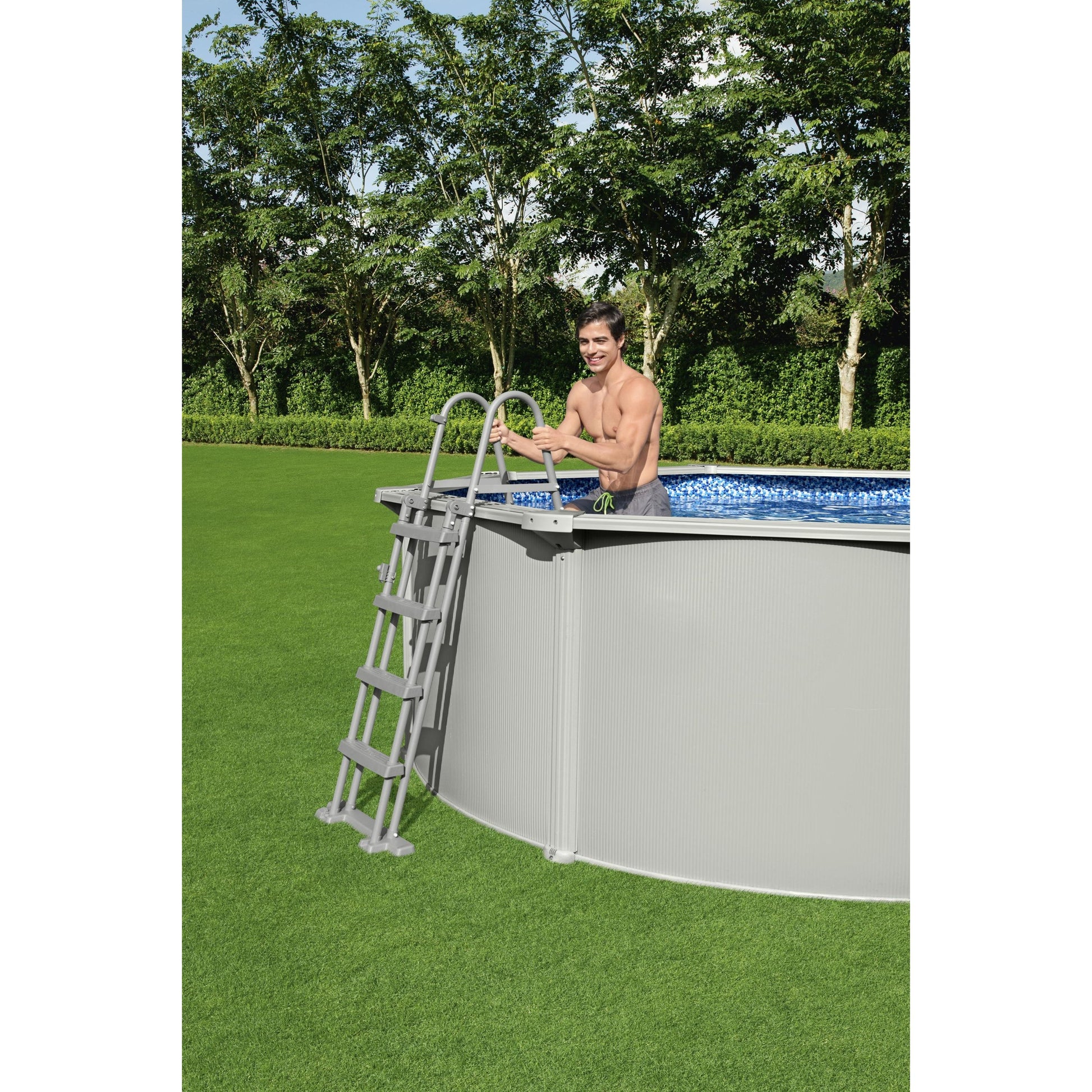 Bestway Scaletta Di Sicurezza Per Piscine Cm. 132