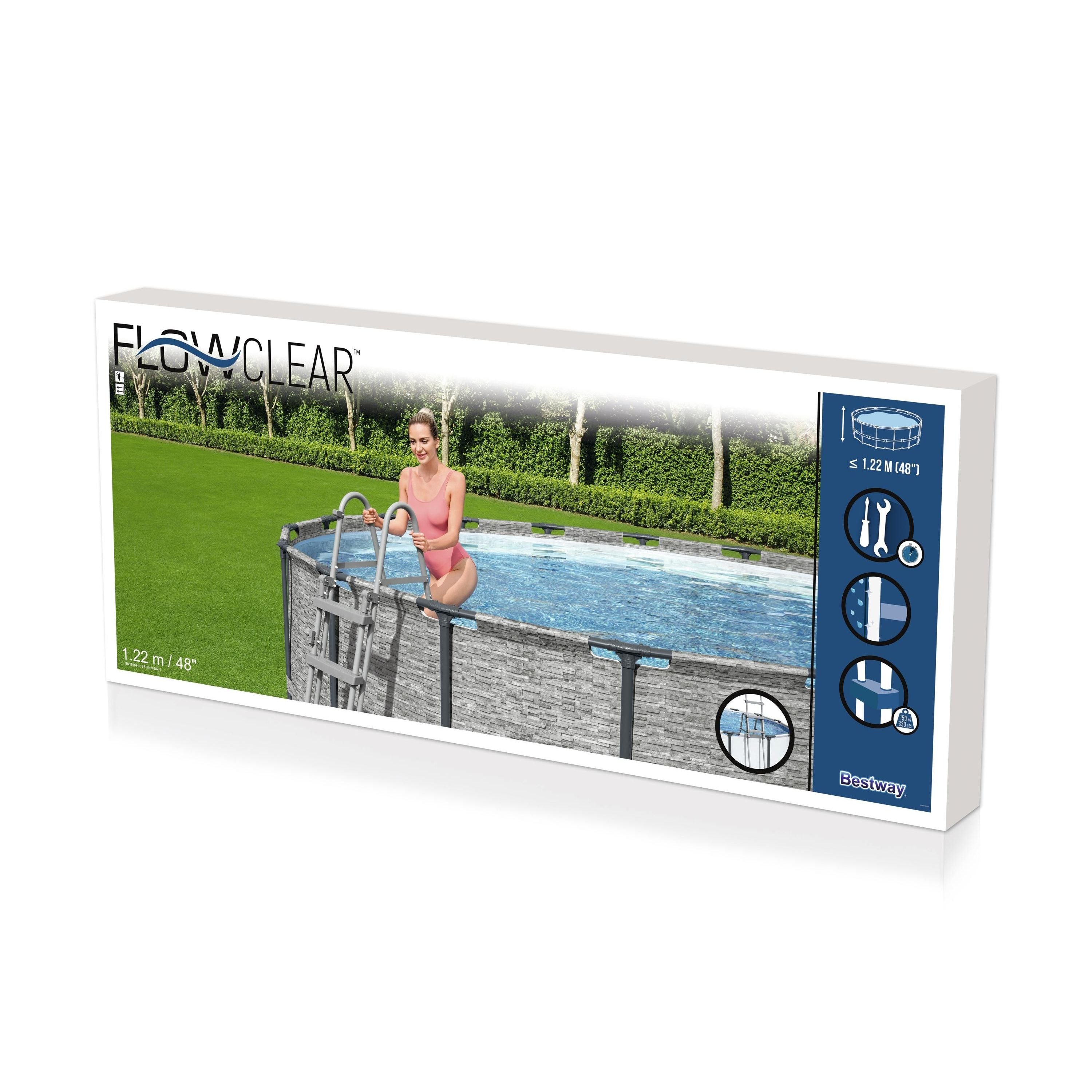 Bestway Scaletta Di Sicurezza Per Piscine Cm. 132