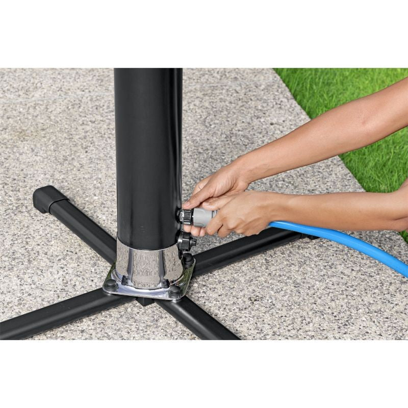 Bestway Doccia Solare Da Giardino Serbatoio 20 L Con miscelatore, Doccino E Portaoggetti