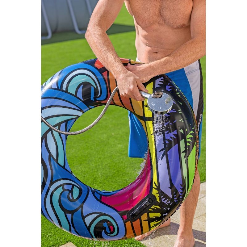 Bestway Doccia Solare Da Giardino Serbatoio 20 L Con miscelatore, Doccino E Portaoggetti