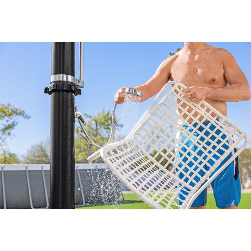 Bestway Doccia Solare Da Giardino Serbatoio 20 L Con miscelatore, Doccino E Portaoggetti