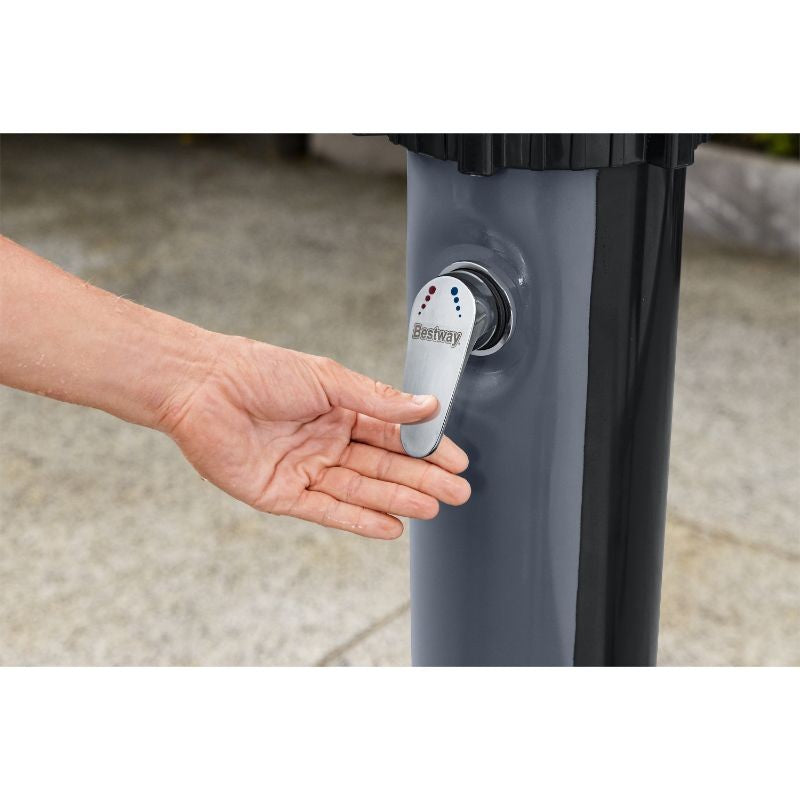 Bestway Doccia Solare Da Giardino Serbatoio 35 Litri Con Miscelatore, Doccino E Portaoggetti