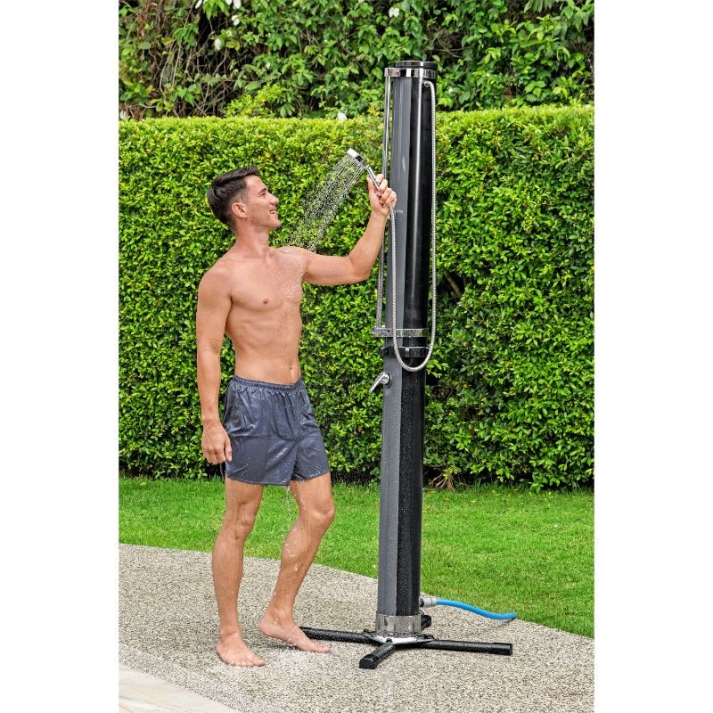 Bestway Doccia Solare Da Giardino Serbatoio 35 Litri Con Miscelatore, Doccino E Portaoggetti