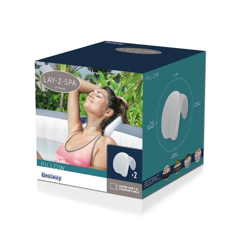 Bestway Cuscino De luxe Per Piscine Idromassaggio 2 Pezzi Per Confezione