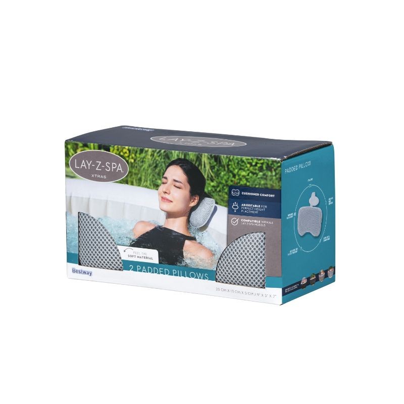 Bestway Cuscino Imbottito Con Supporto Per Piscine Idromassaggio 2 Pezzi Per Confezione