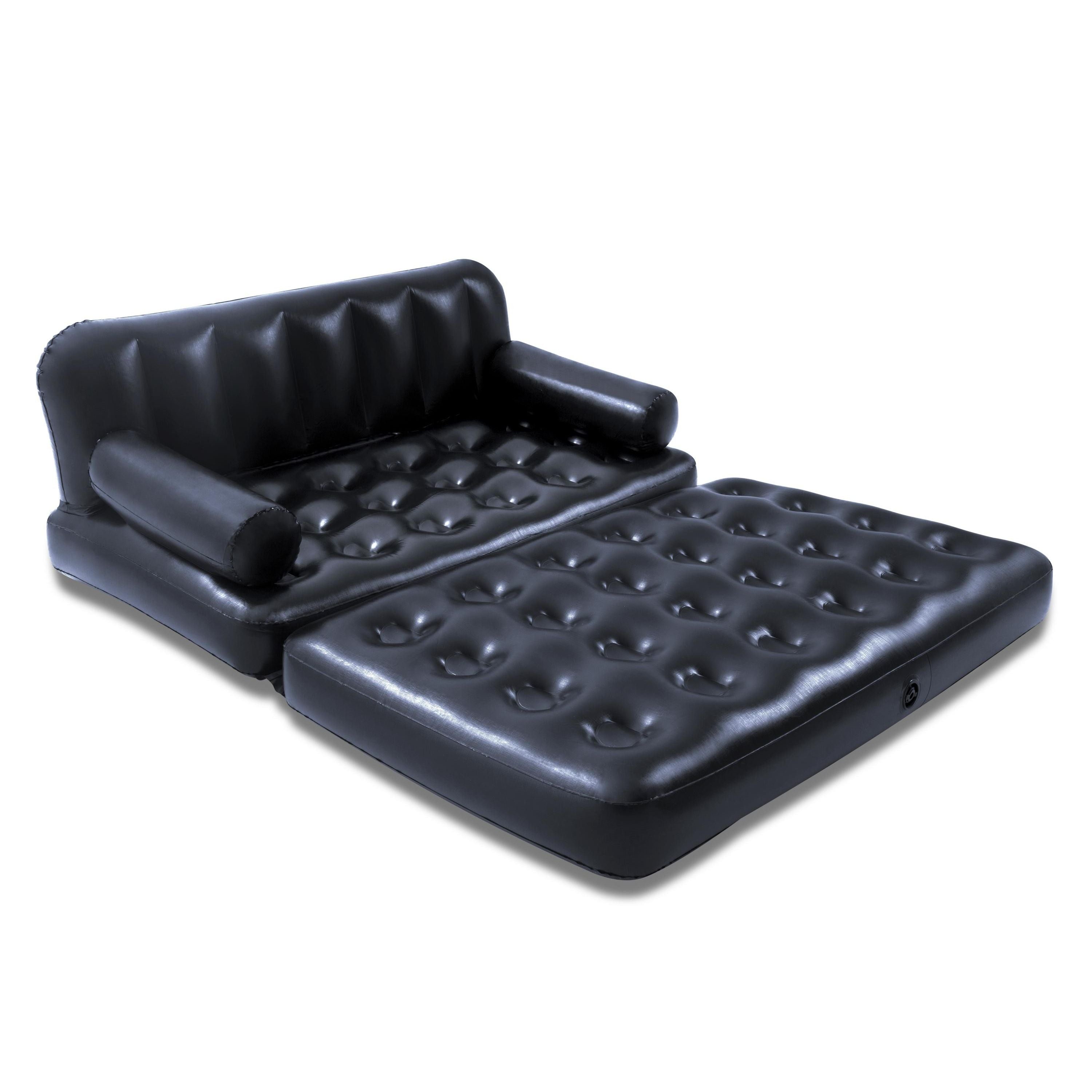 Bestway Divano Gonfiabile 5 Posizioni In 1 Colore Nero Cm. 188X152X64 Con Sacca Per Trasporto