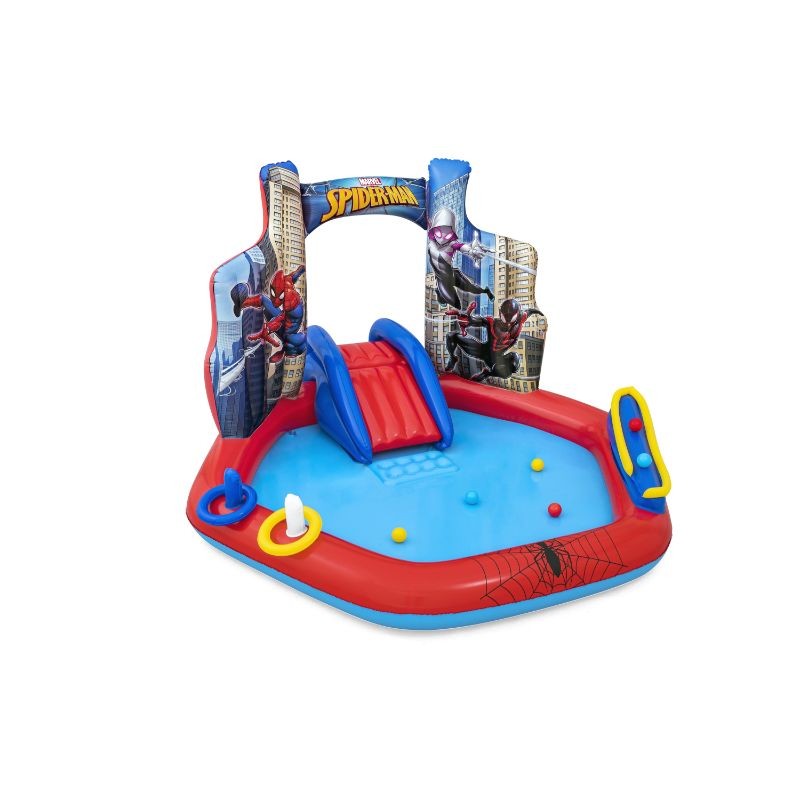 Bestway Play Center Gonfiabile Spider-Man 2,11 m x 2,06 m x 1,27 m Con Palline e Anelli