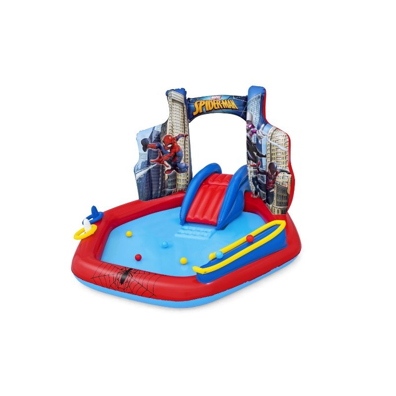 Bestway Play Center Gonfiabile Spider-Man 2,11 m x 2,06 m x 1,27 m Con Palline e Anelli