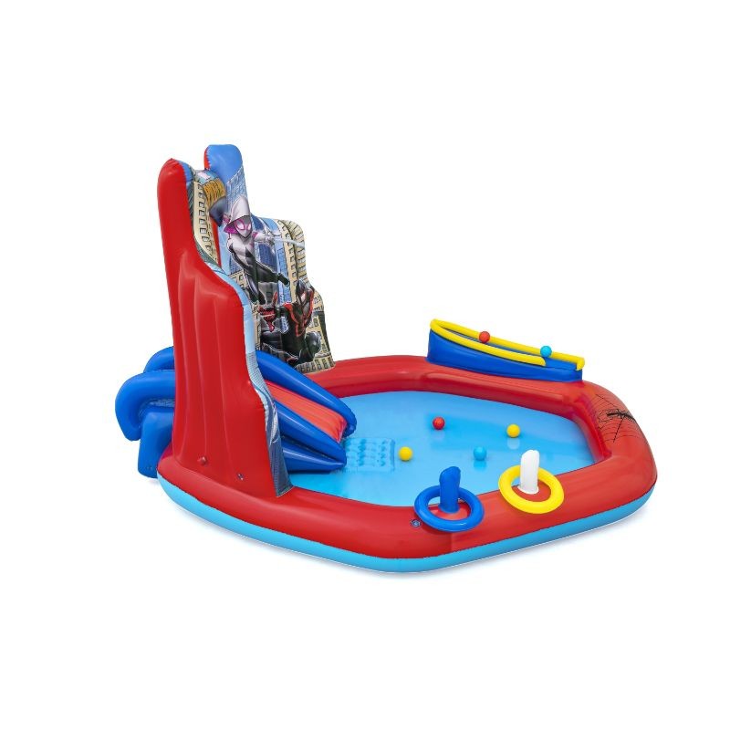 Bestway Play Center Gonfiabile Spider-Man 2,11 m x 2,06 m x 1,27 m Con Palline e Anelli