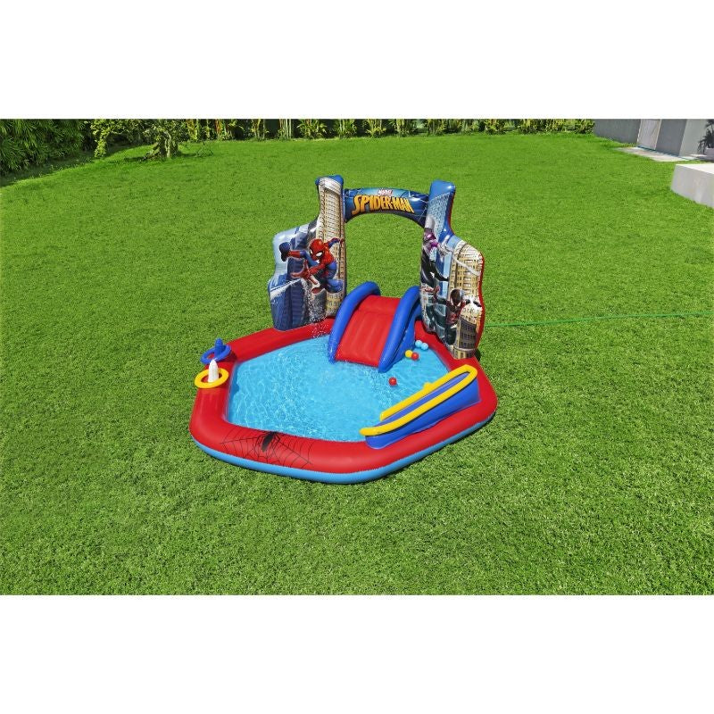 Bestway Play Center Gonfiabile Spider-Man 2,11 m x 2,06 m x 1,27 m Con Palline e Anelli