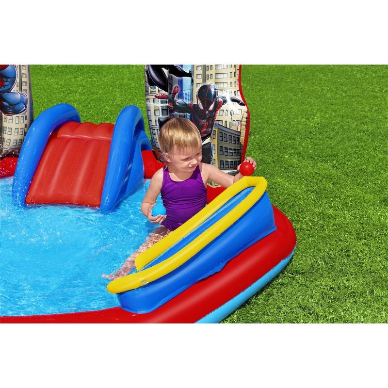 Bestway Play Center Gonfiabile Spider-Man 2,11 m x 2,06 m x 1,27 m Con Palline e Anelli