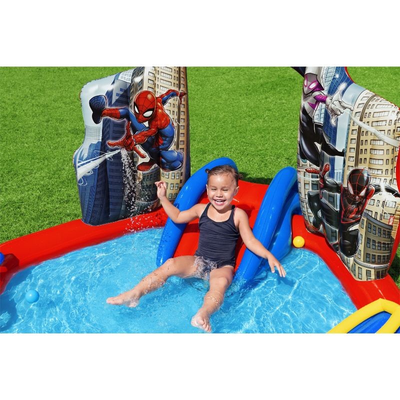 Bestway Play Center Gonfiabile Spider-Man 2,11 m x 2,06 m x 1,27 m Con Palline e Anelli