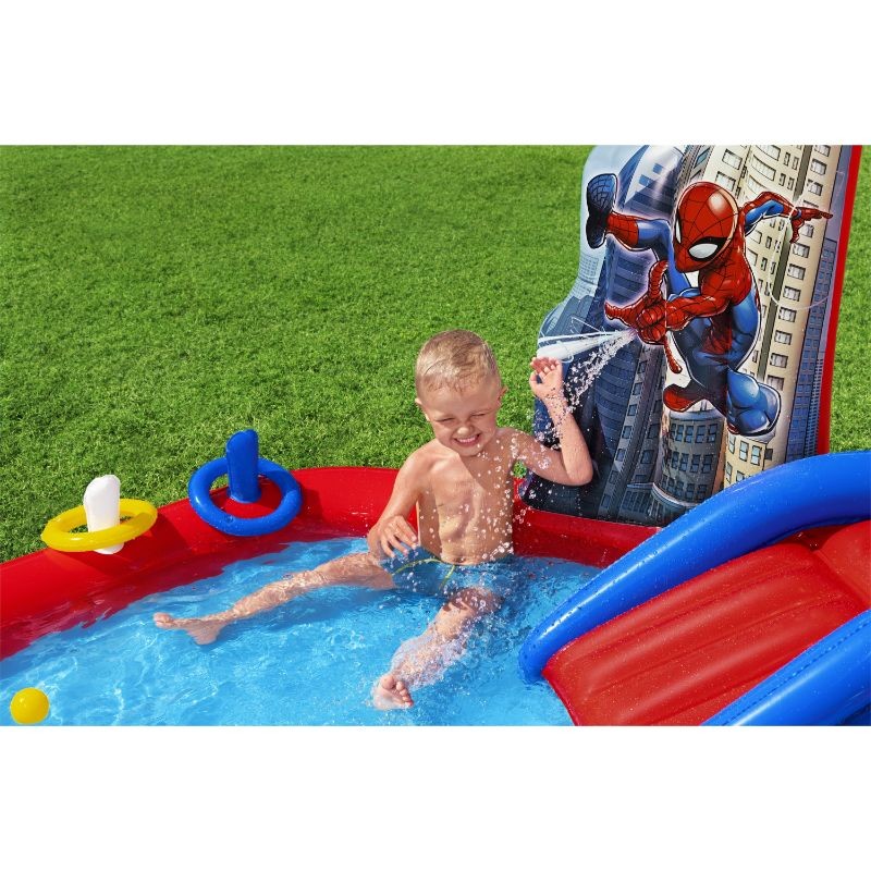 Bestway Play Center Gonfiabile Spider-Man 2,11 m x 2,06 m x 1,27 m Con Palline e Anelli