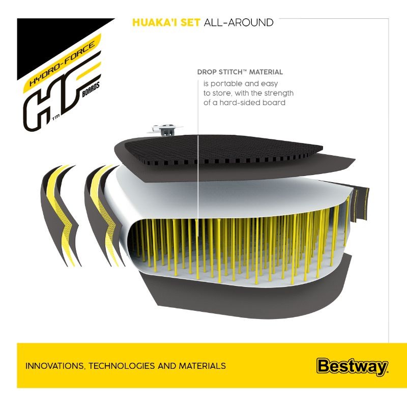 Bestway SUP Gonfiabile Hydro-Force HuaKa'i Tech 3,05 m