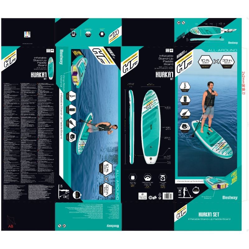 Bestway SUP Gonfiabile Hydro-Force HuaKa'i Tech 3,05 m