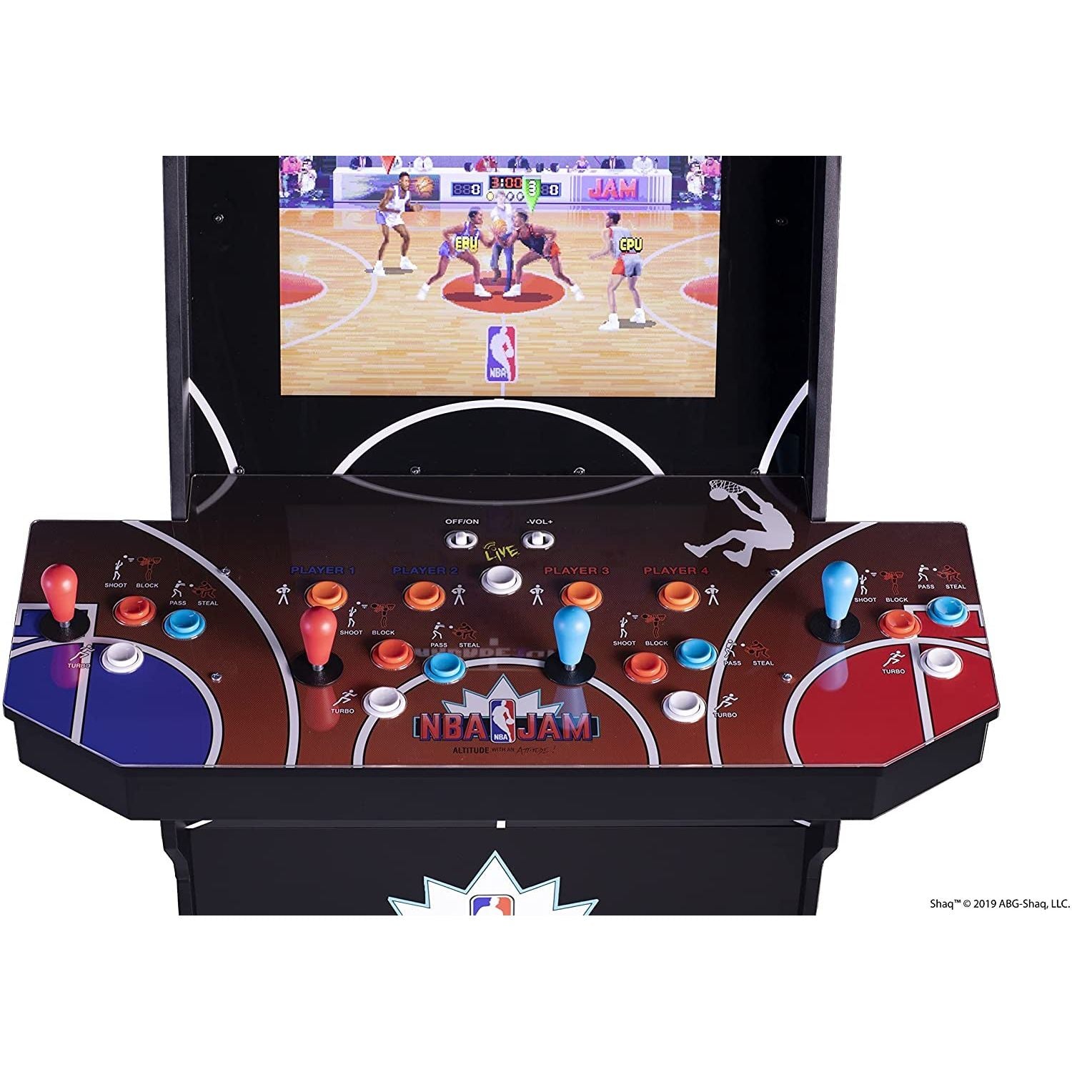 VideoGioco NBA JAM Arcade1UP GAME SHAQ EDITION GARANZIA UFFICIALE POLYPHOTO