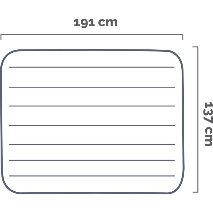 Intex 64102 Materasso Piazza E Mezza Dura Beam Con Tecnologia Fiber Tech 137x191x25 Cm