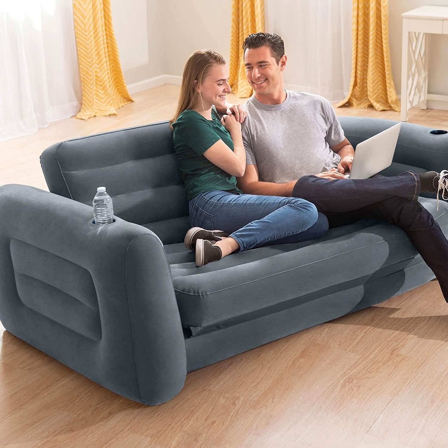 Intex 66552 Divano Letto Gonfiabile Cm 203x224x66