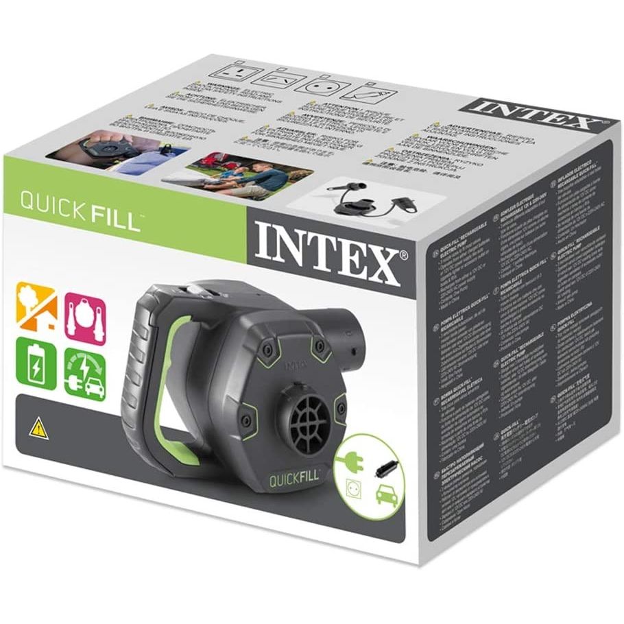 Intex 66642 Pompa Elettrica Con Batterie Ricaricabili Per Uso Interno Ed Esterno