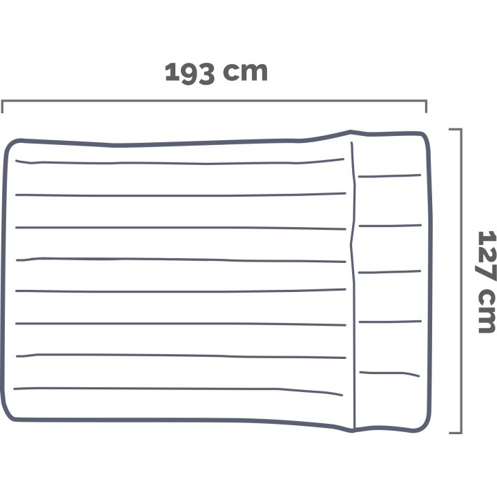 Intex 67999 Materasso Camping Laminato Cm 193x127x24