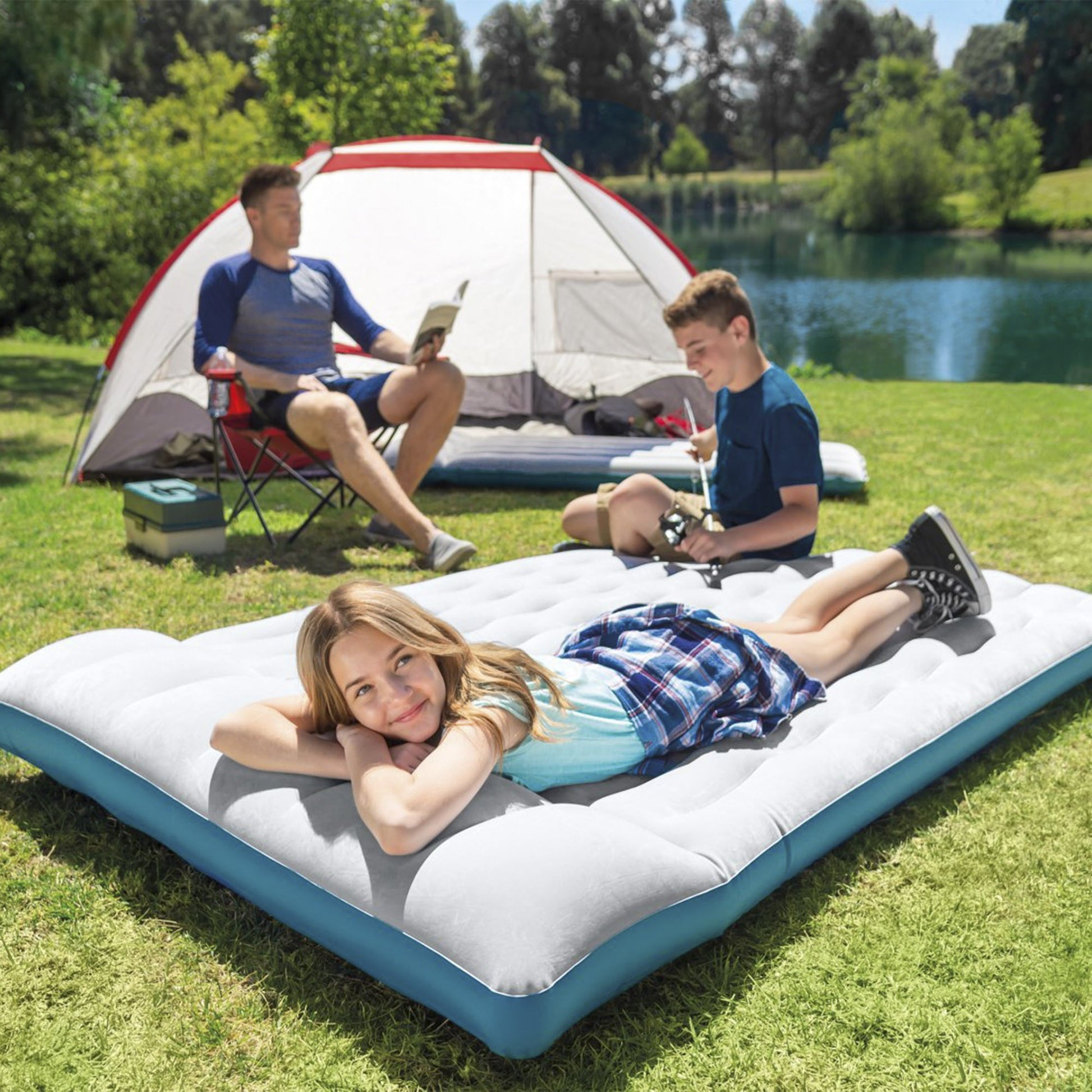Intex 67999 Materasso Camping Laminato Cm 193x127x24
