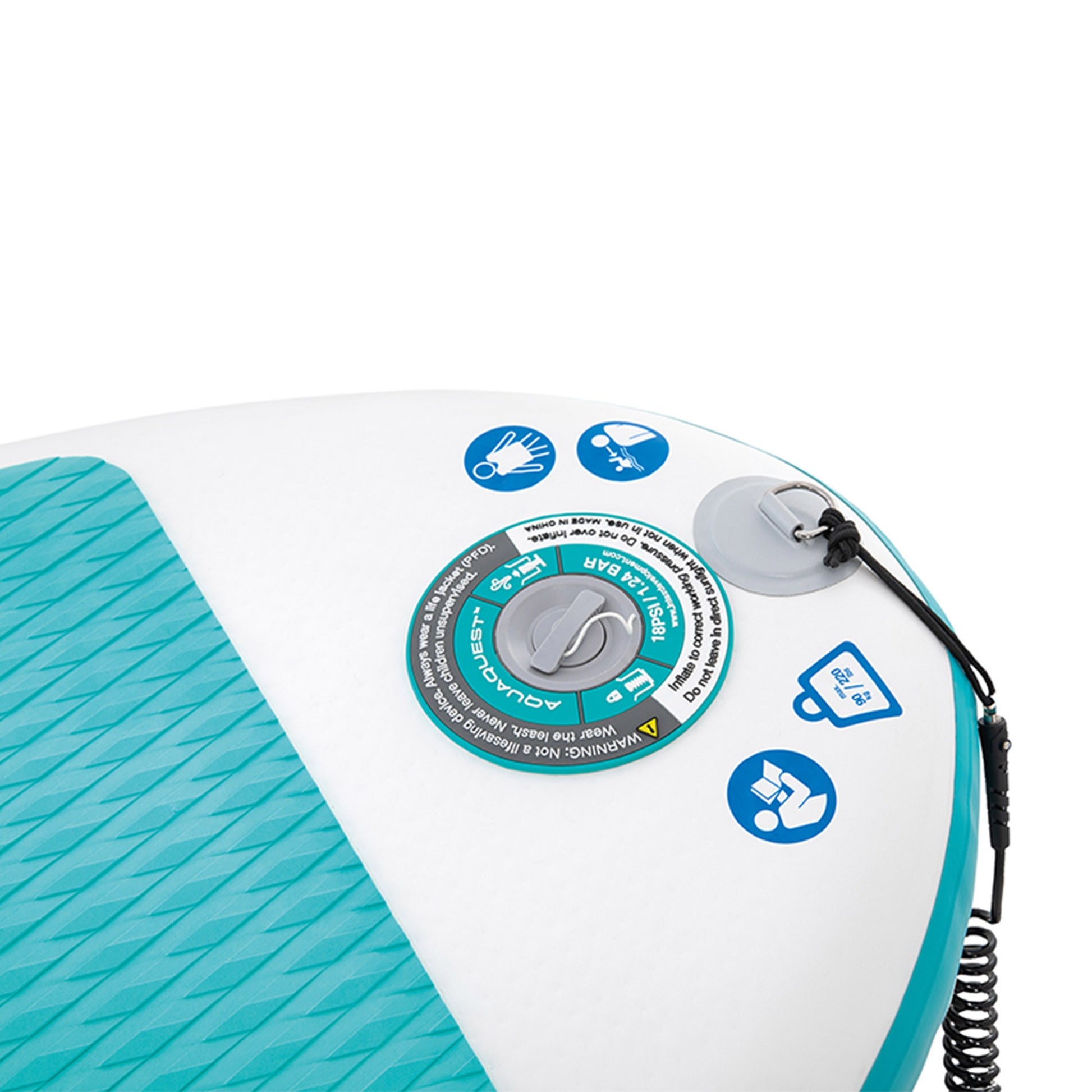 Intex 68242NP Sup Aqua Quest 320 Con Pompa Manuale e Remo, 320x81x15 cm