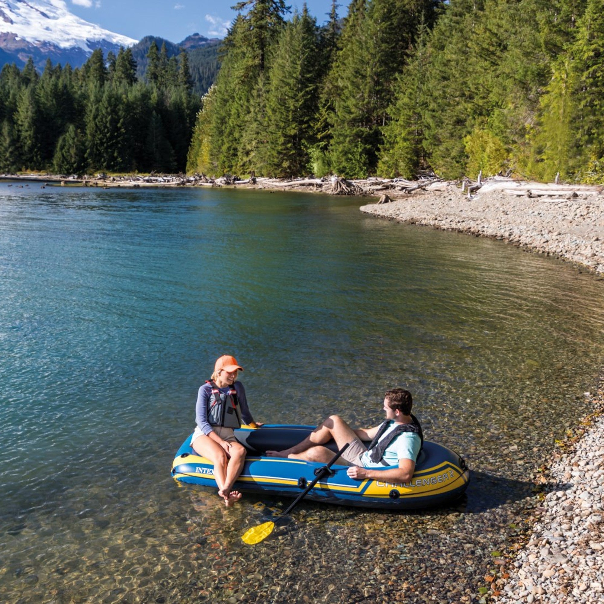 Intex 68367 Canotto Challenger 2 Set 236cmx114cmx41cm