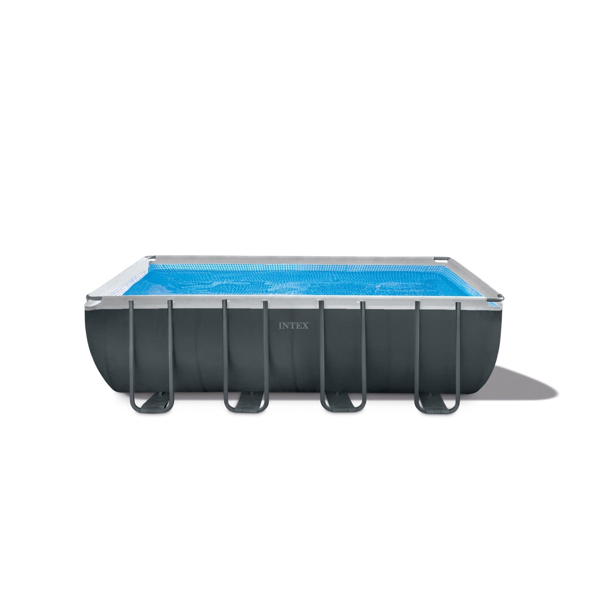 Intex 26356 Piscina Ultra Xtr Frame Rettangolare 549x274x132 Cm, Pompa A Sabbia, Scaletta Doppia, Telo Base E Copertura