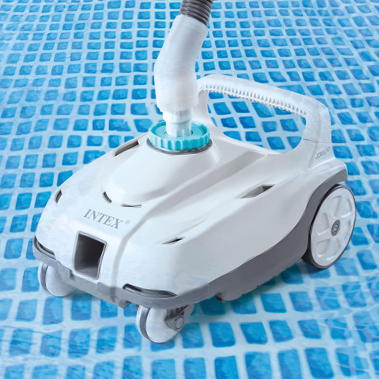 Intex 28006 Robot Pulitore Automatico ZX100 Per Piscine Fuori Terra, Per Pompe Filtro Da 6056-13248 L/h