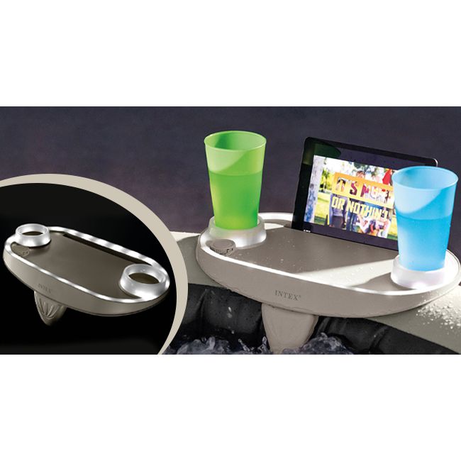 Intex 28520 Porta Oggetti per Spa con Luce e Supporto Per Tablet