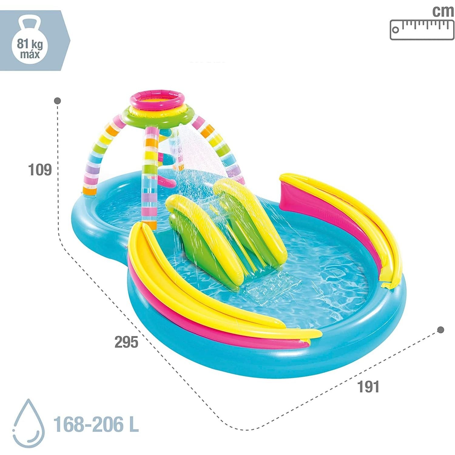 Intex 56137 Playcenter Rainbow Cm 295x191