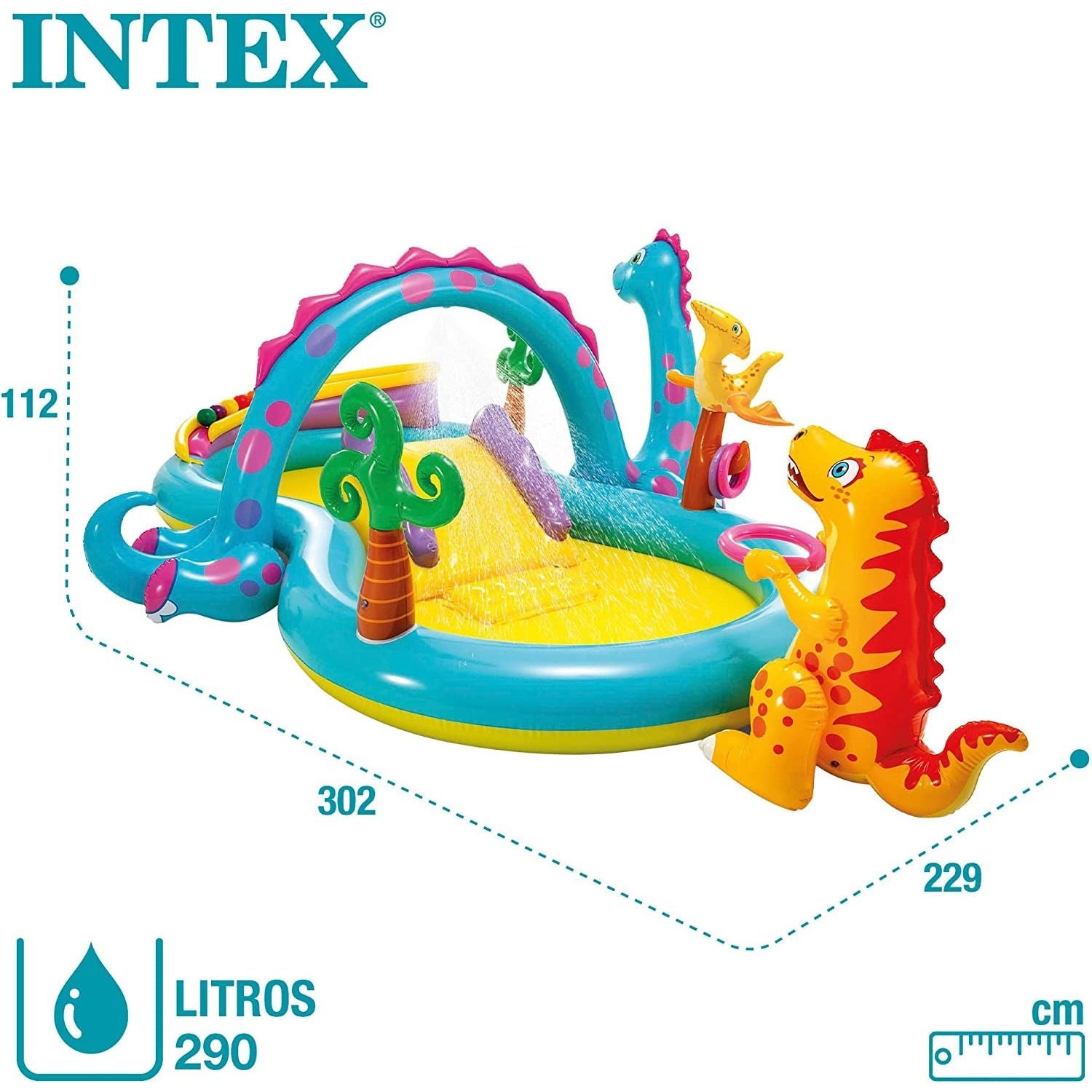 Intex 57135 Playcenter Dinosauri Cm 302X229X112