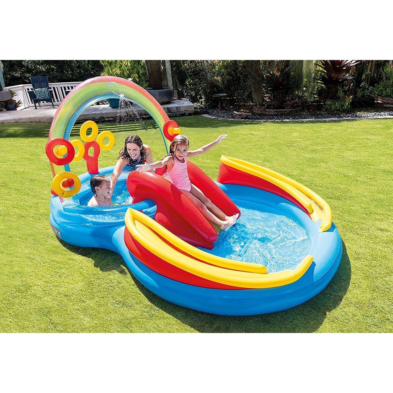 Intex 57453 Piscina Playground Arcobaleno Cm 297X193X135