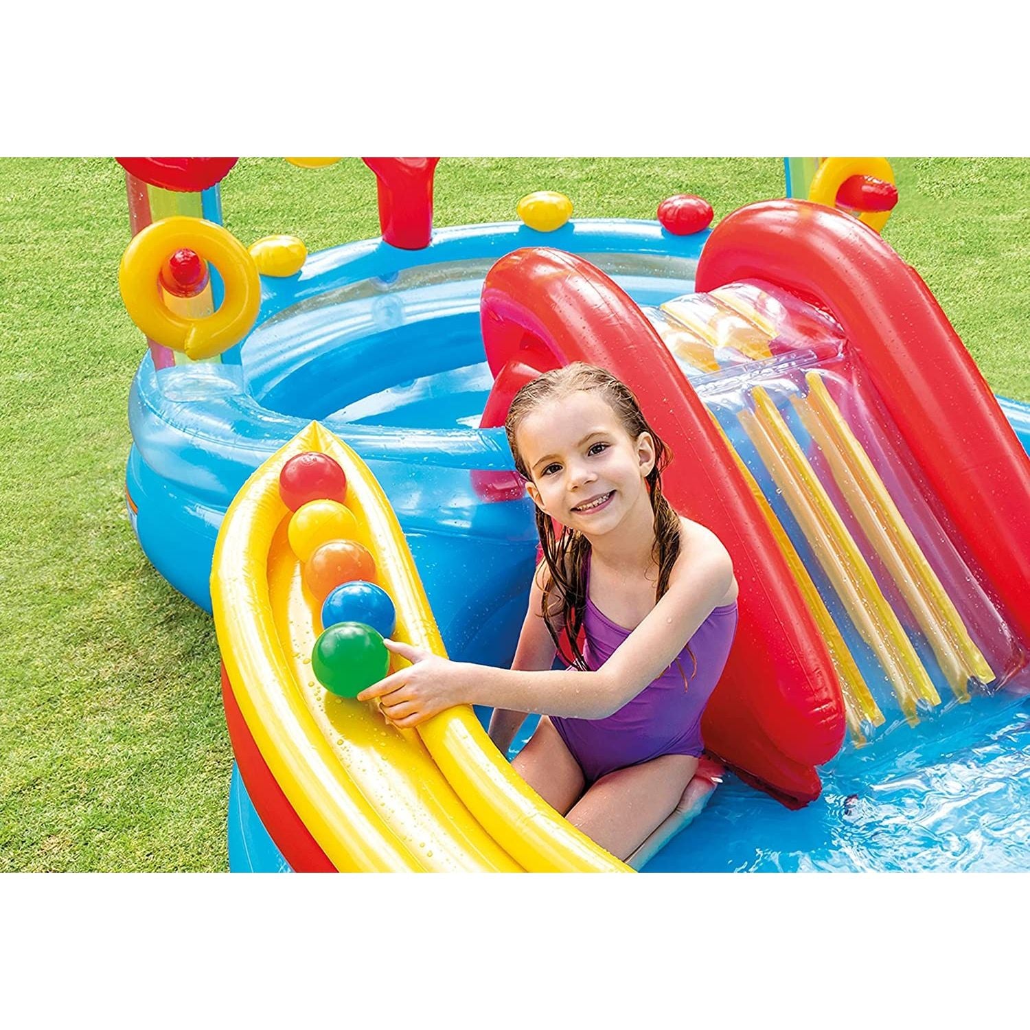 Intex 57453 Piscina Playground Arcobaleno Cm 297X193X135
