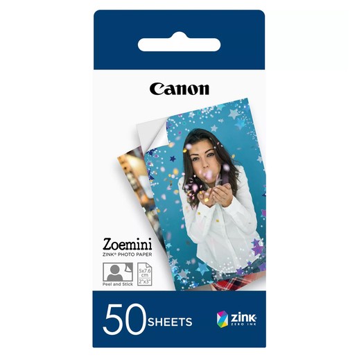 Canon ZOEMINI CARTA ZINK 50 SHEETS ZP-2030
