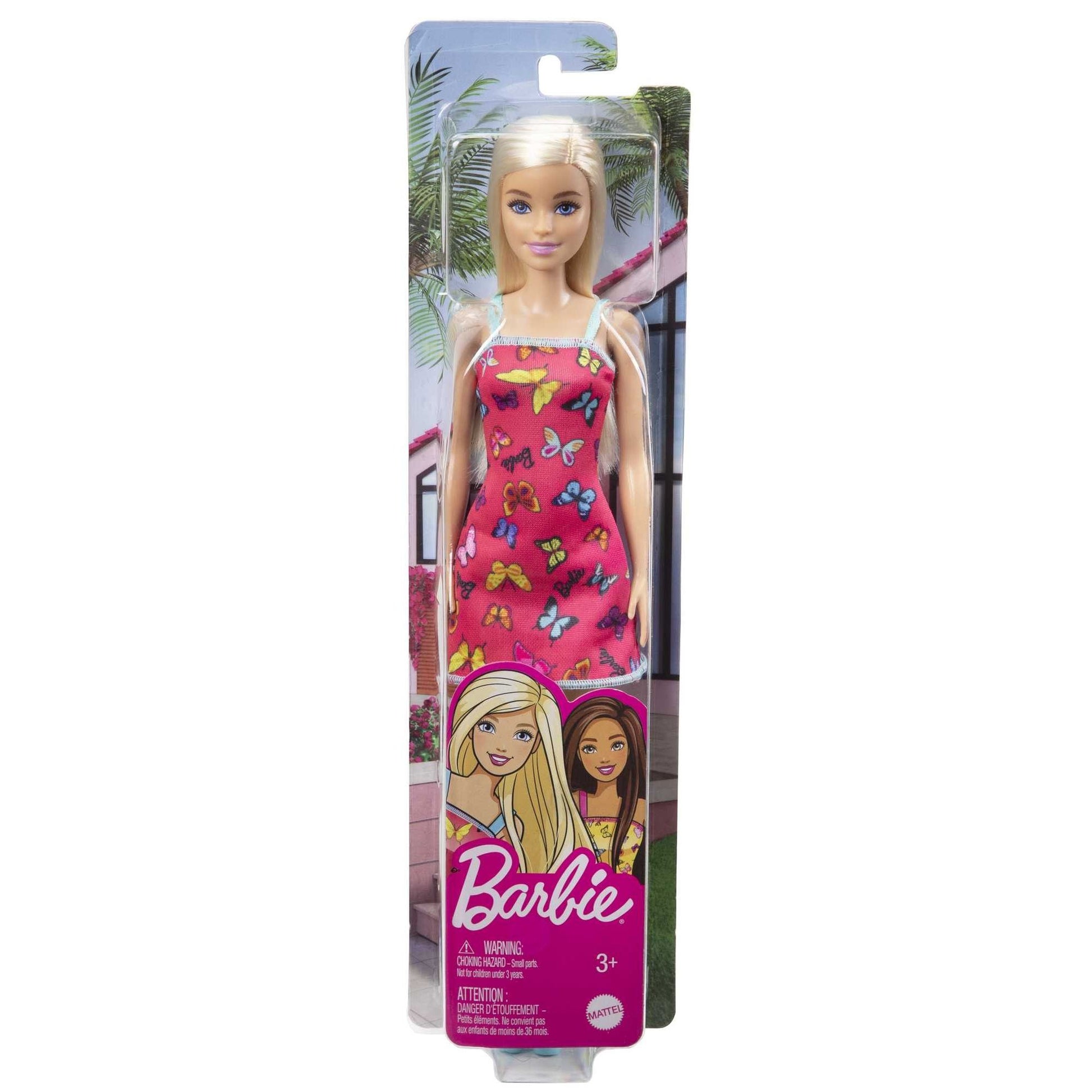 Barbie Bambola Butterfly Print Pink