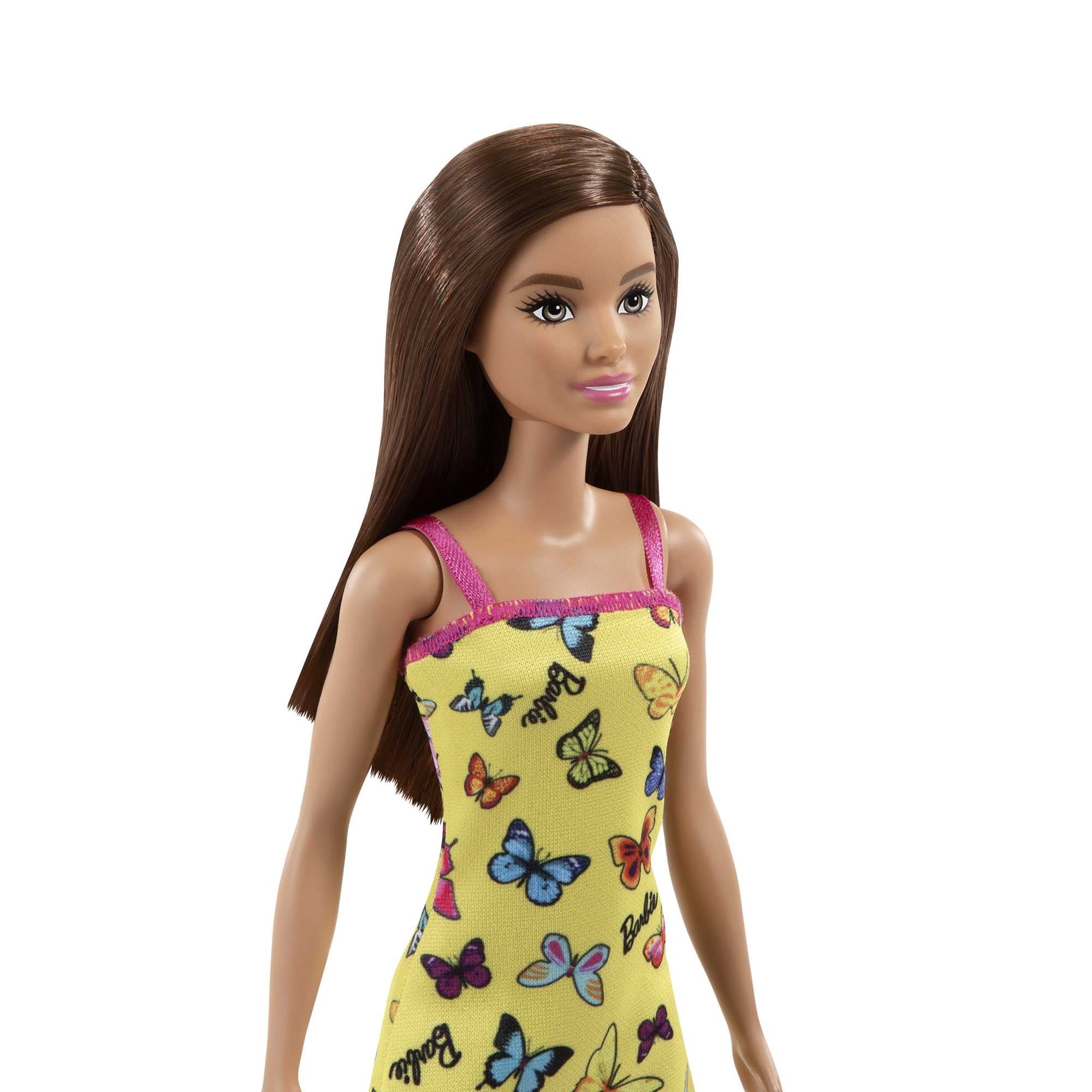 Barbie Bambola Butterfly Print Yellow