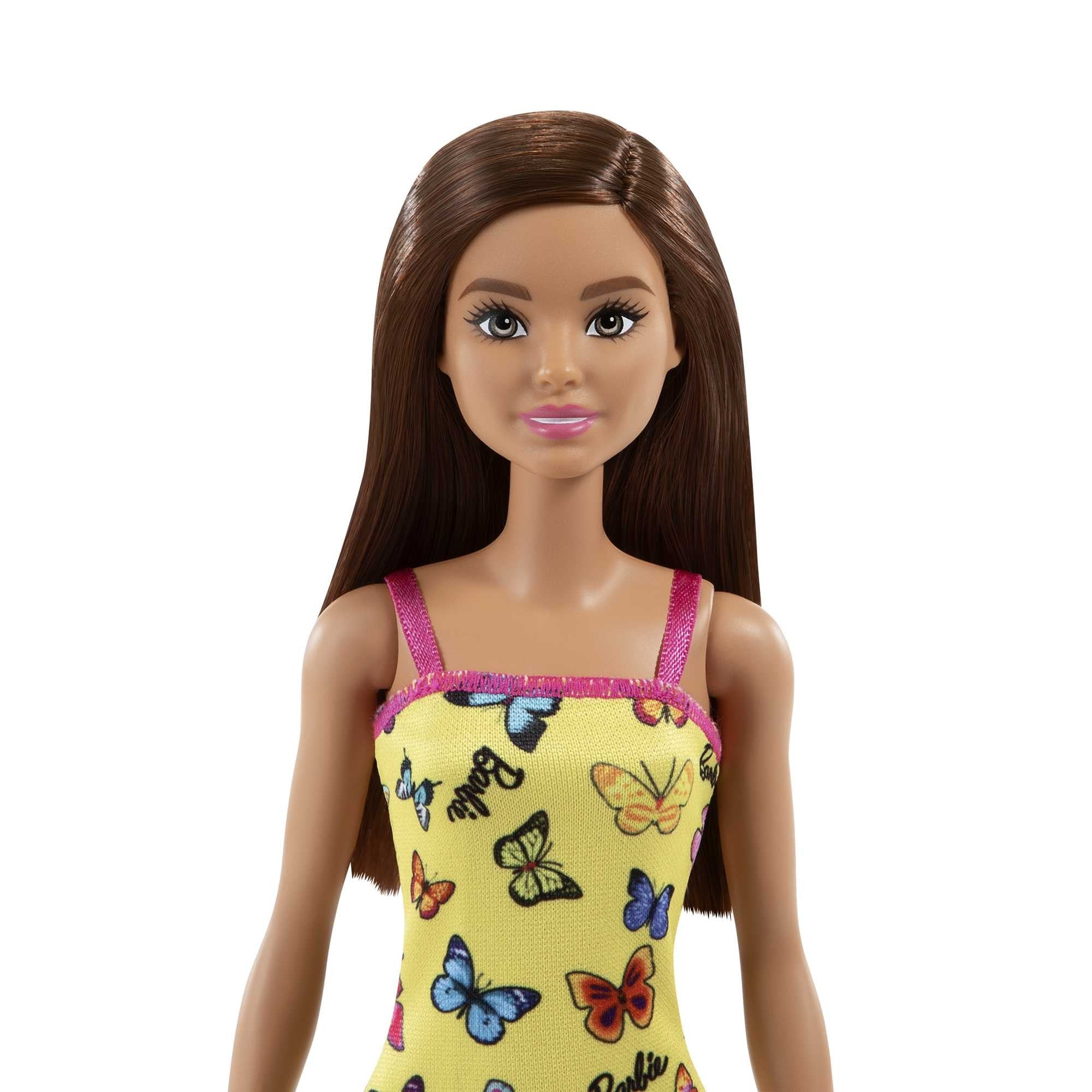 Barbie Bambola Butterfly Print Yellow