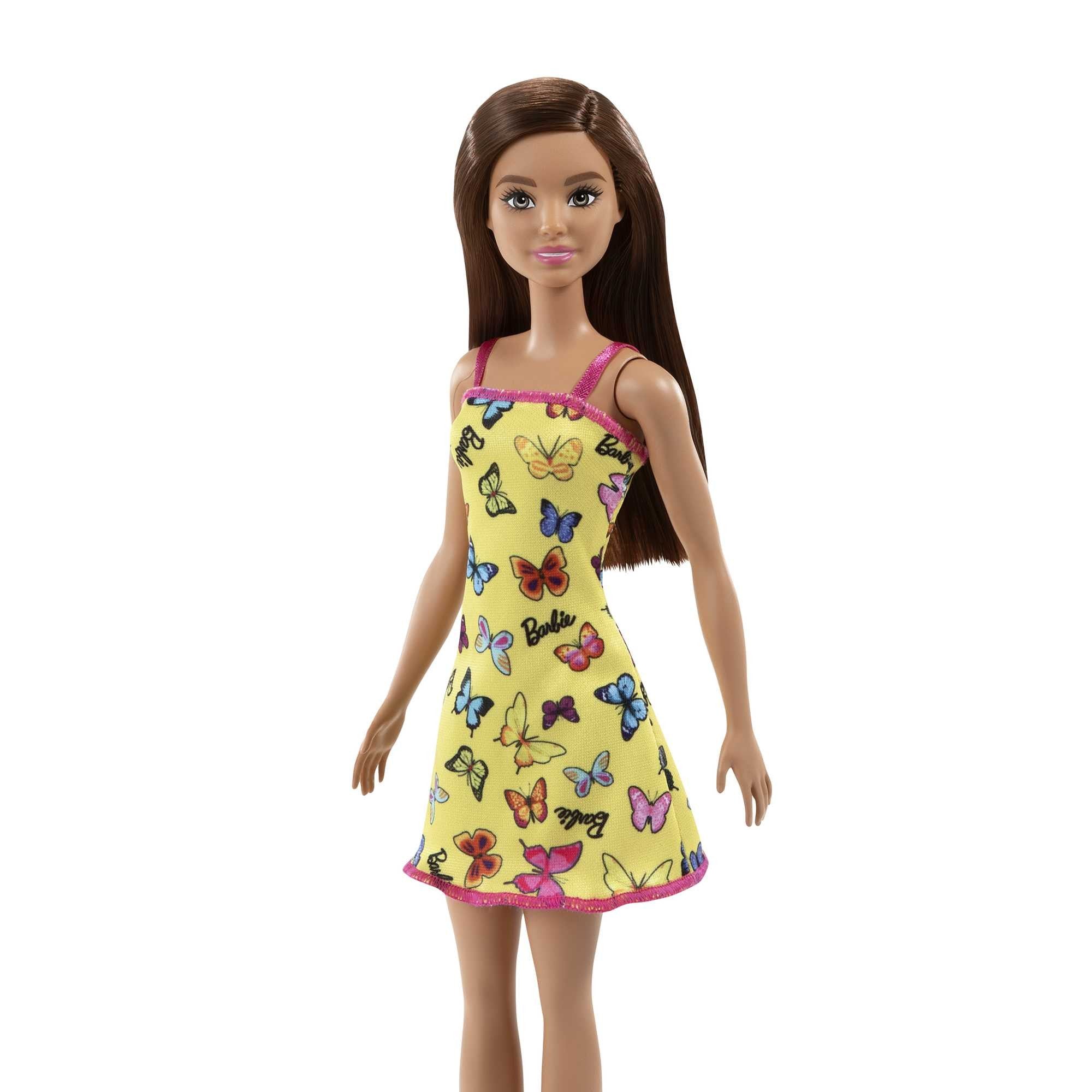 Barbie Bambola Butterfly Print Yellow