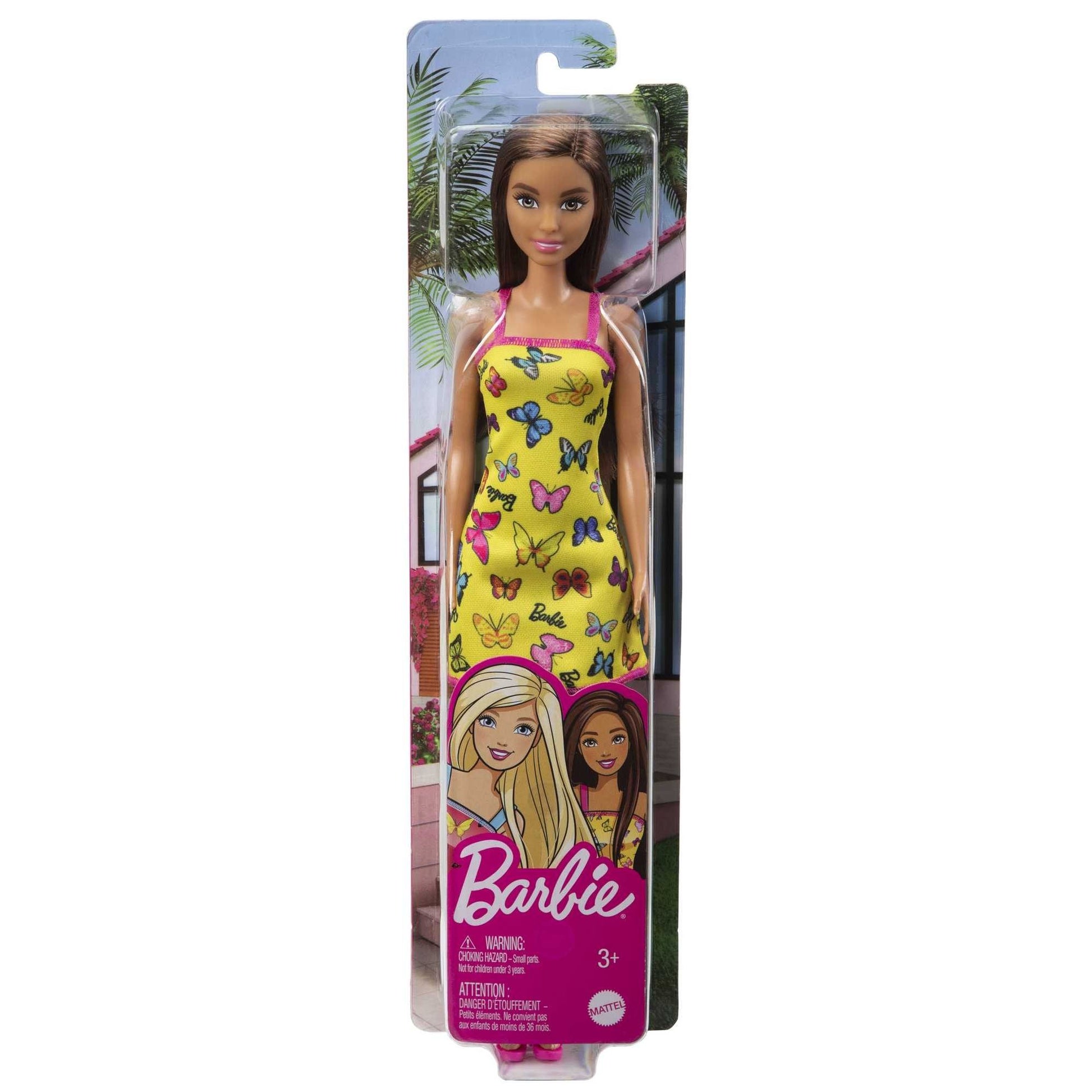 Barbie Bambola Butterfly Print Yellow
