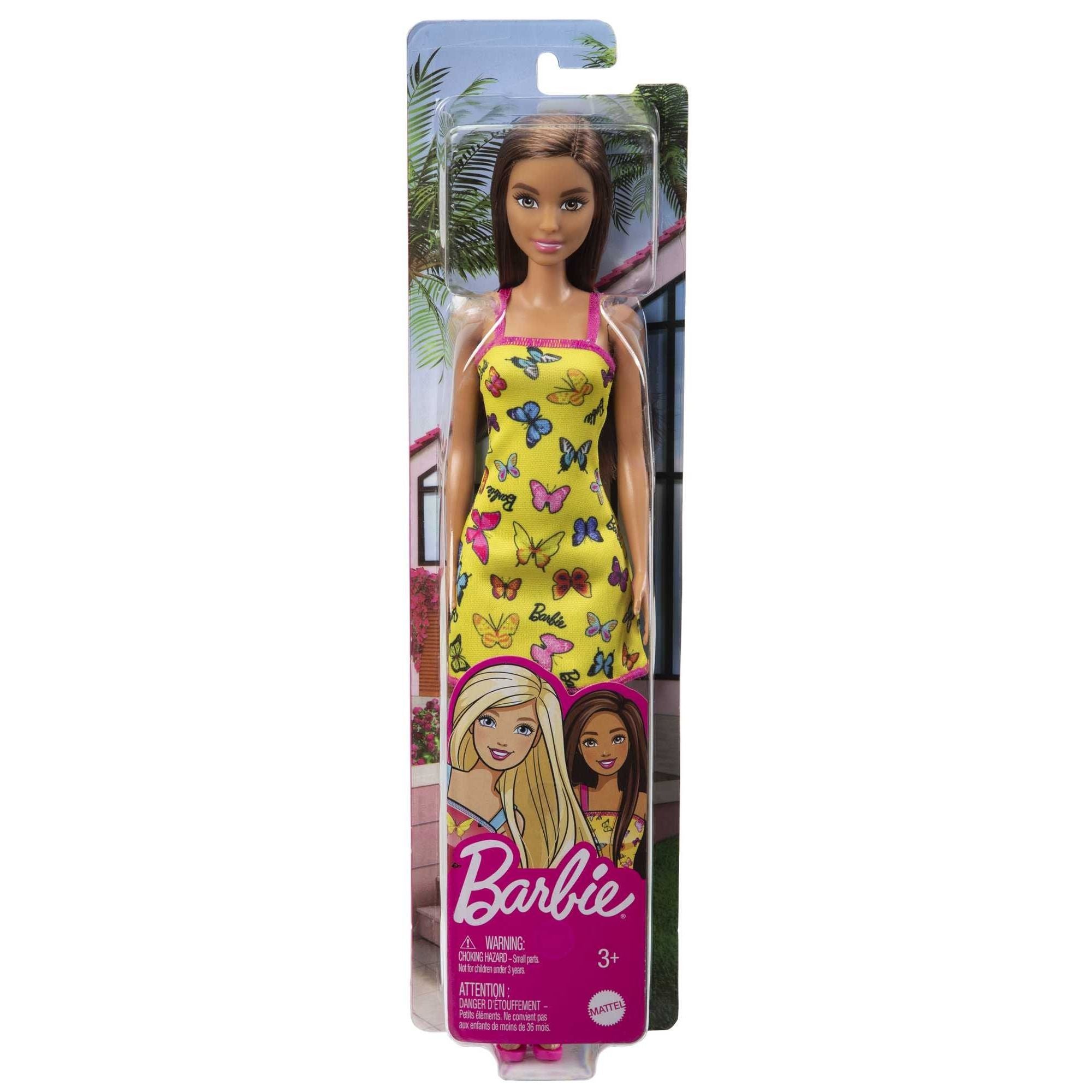 Barbie Bambola Butterfly Print Yellow