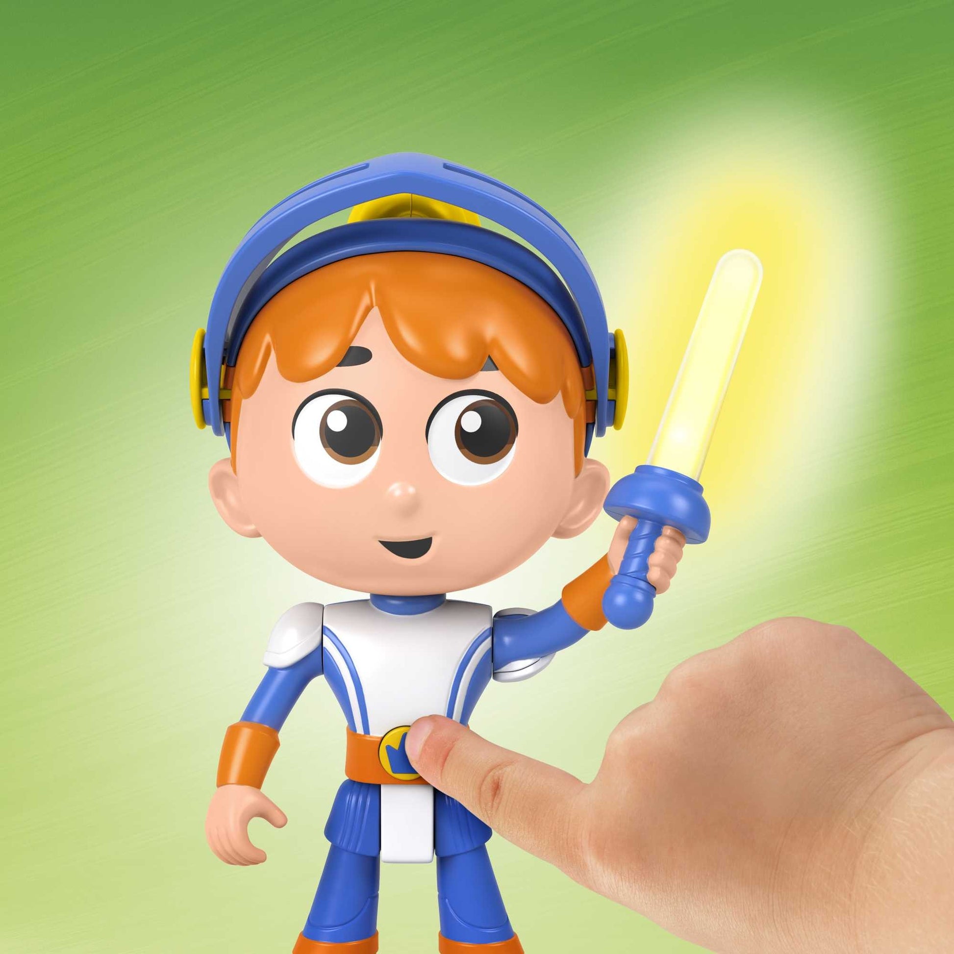 Fisher Price Gus Mini-Maxi Cavaliere con Luci e Suoni