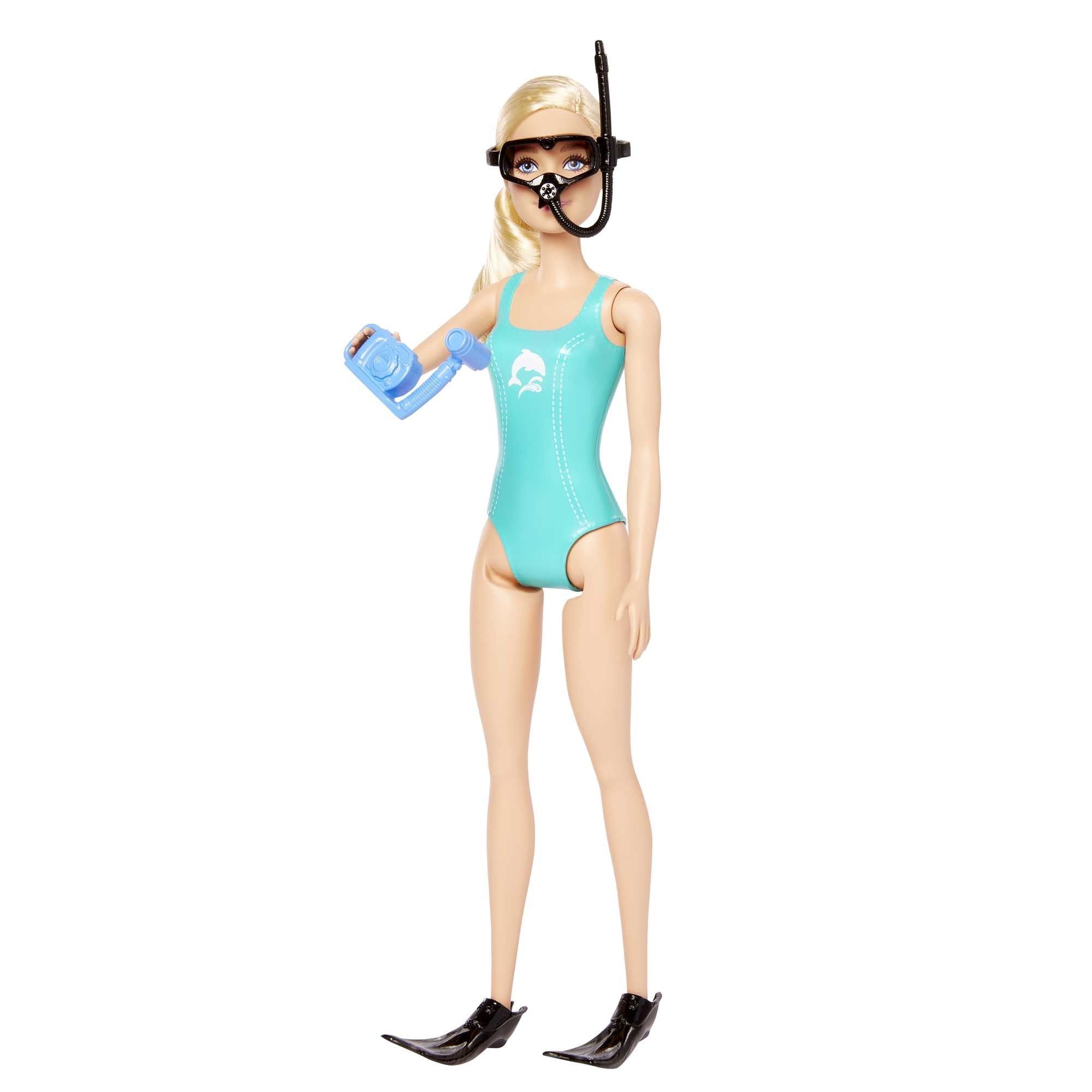 Barbie Biologa Marina, bambola bionda e playset