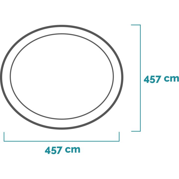 Intex 26166 Piscina Easy 457x107 Cm Con Pompa Filtro Scaletta Doppia, Telo Base e di Copertura