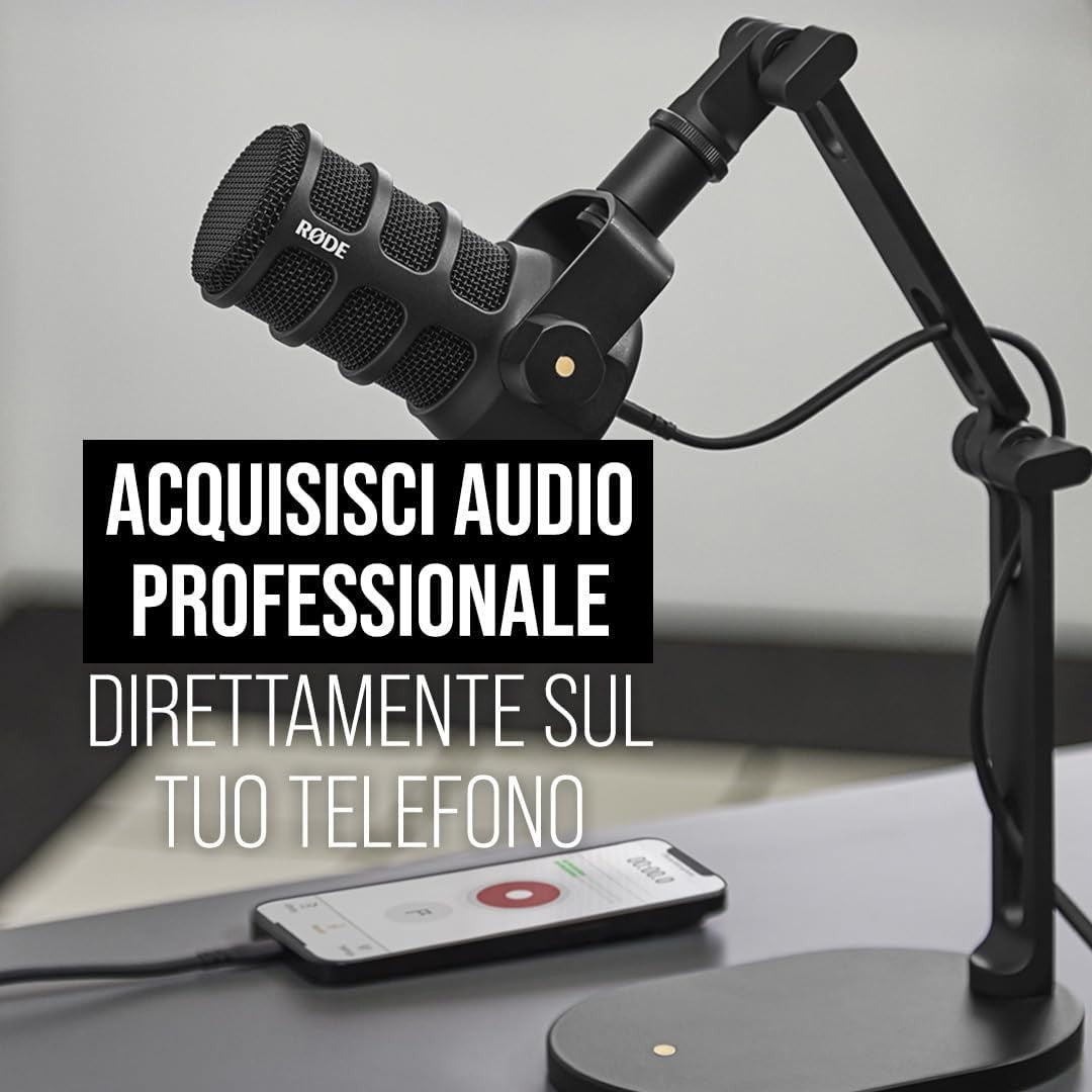 RODE PODMIC USB DYNAMIC BROADCAST MIC GARANZIA ITALIA NITAL 2 ANNI