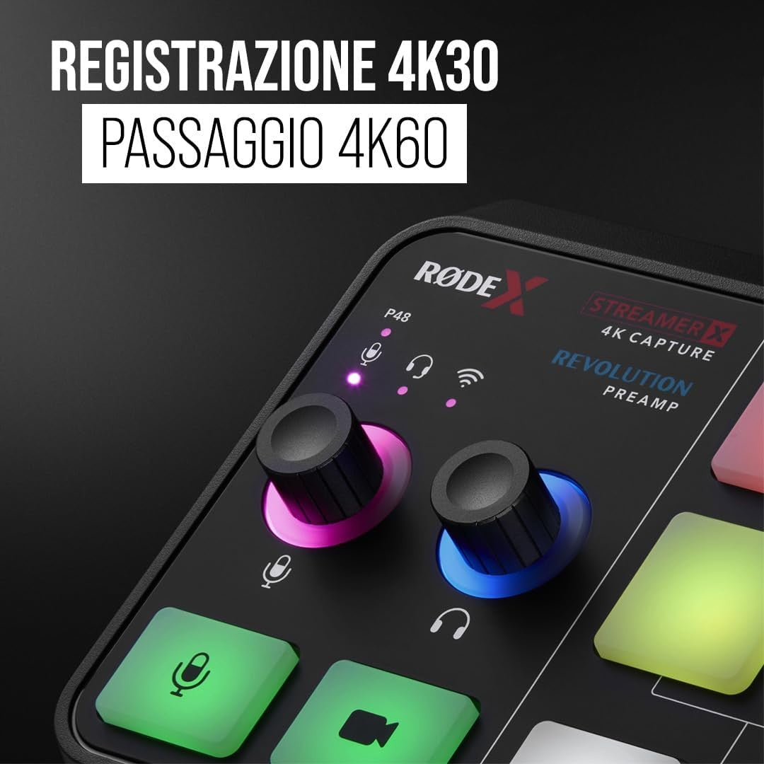 RODE STREAMER X AUDIO VIDEO CAPTURE GARANZIA ITALIA NITAL 2 ANNI