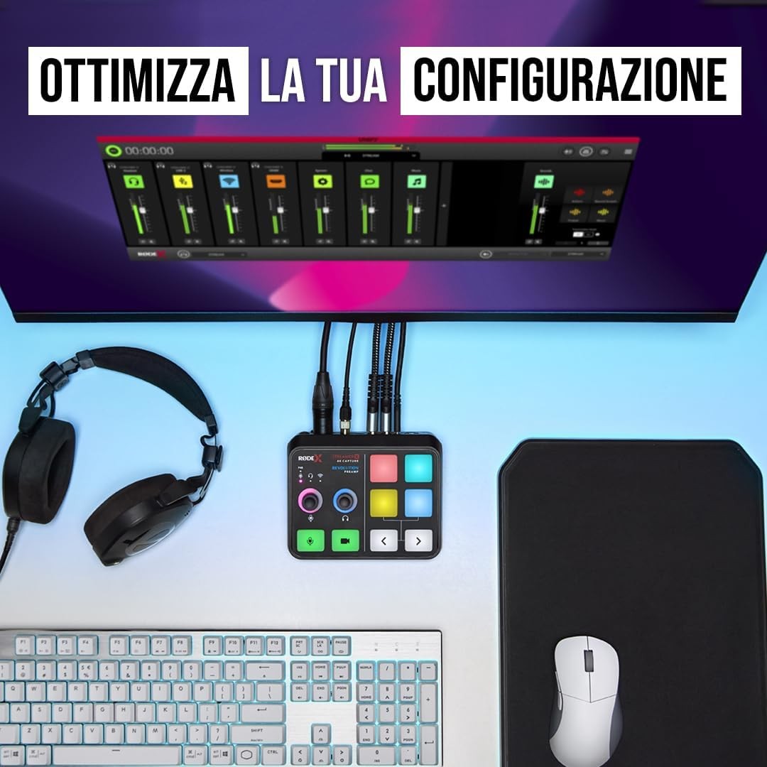 RODE STREAMER X AUDIO VIDEO CAPTURE GARANZIA ITALIA NITAL 2 ANNI
