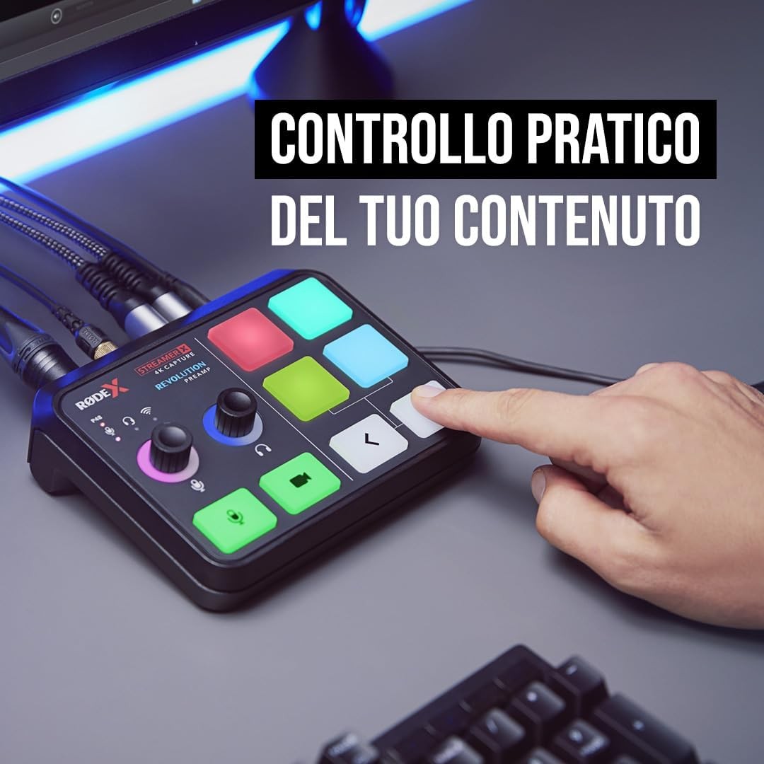 RODE STREAMER X AUDIO VIDEO CAPTURE GARANZIA ITALIA NITAL 2 ANNI