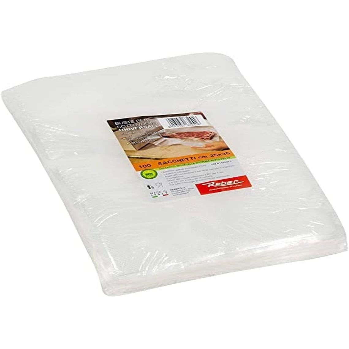 REBER BUSTA 100 SACCHETTI GOFFRATI cm.25x35